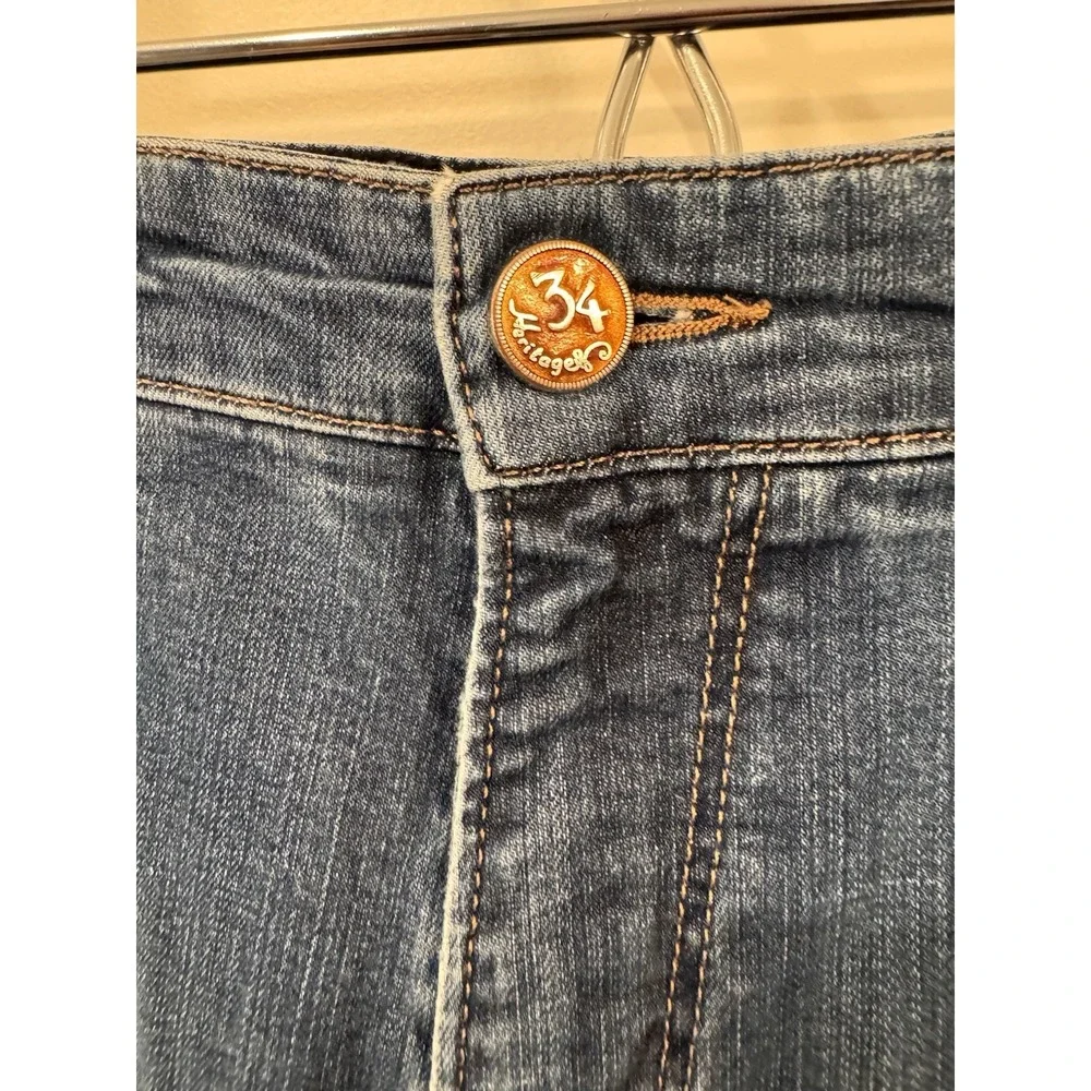 34‎ Heritage Jeans Mens 40X32 Blue Charisma Comfort-Rise Classic Straight Denim